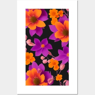 Vibrant Summer Flowers Posters and Art